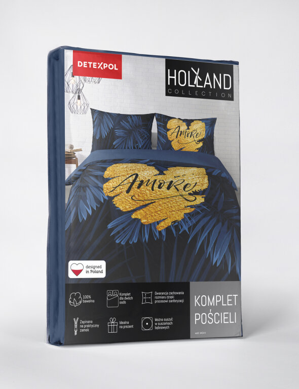 Pościel Bawełniana małżeńska 160x200 + 2x70x80 Holland 100% bawełna 4414_A (4)