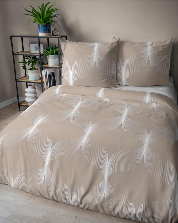 Komplet Pościeli 160x200 + 2x70x80, 100% Bawełna, 140g/m2, wzór: 5253a (1)
