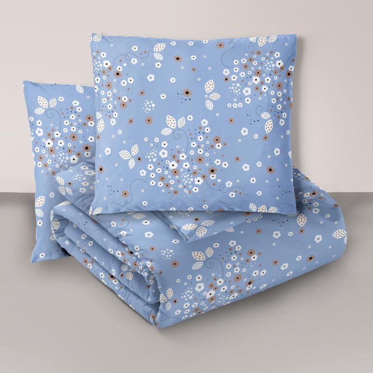 Komplet Pościeli 160x200 + 2x 70x80,  100% Bawełna, 140g/m2, wzór: 1788 (1)