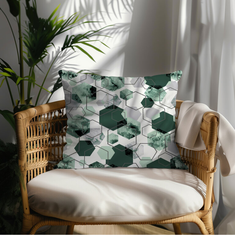Poszewka na poduszkę 50x60cm BAWEŁNA CERTYFIKAT - 1612 zielony (2)