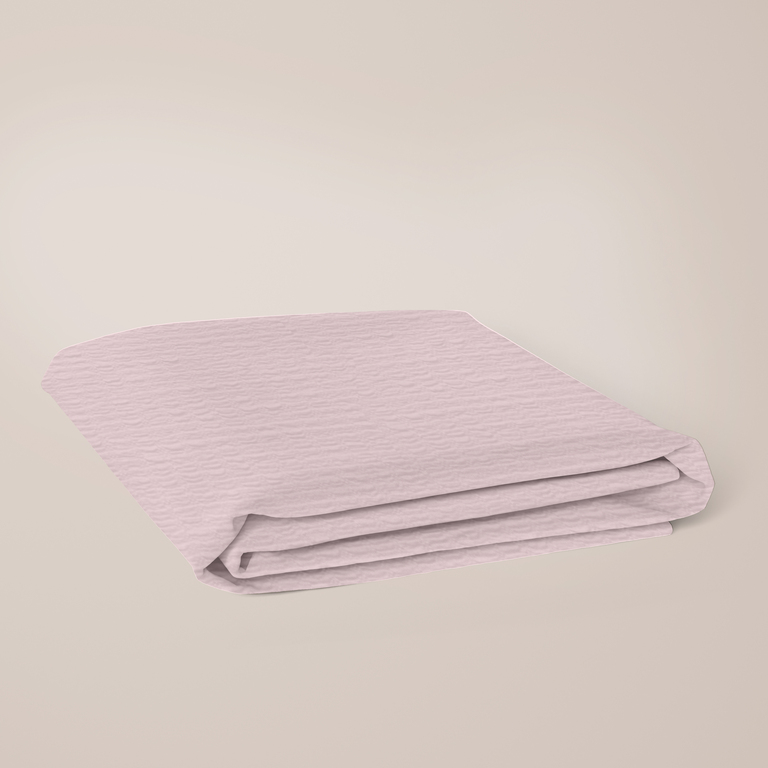 PRZEŚCIERADŁO BAWEŁNIANE Z KORY 160x200 pudrowy róż (3)