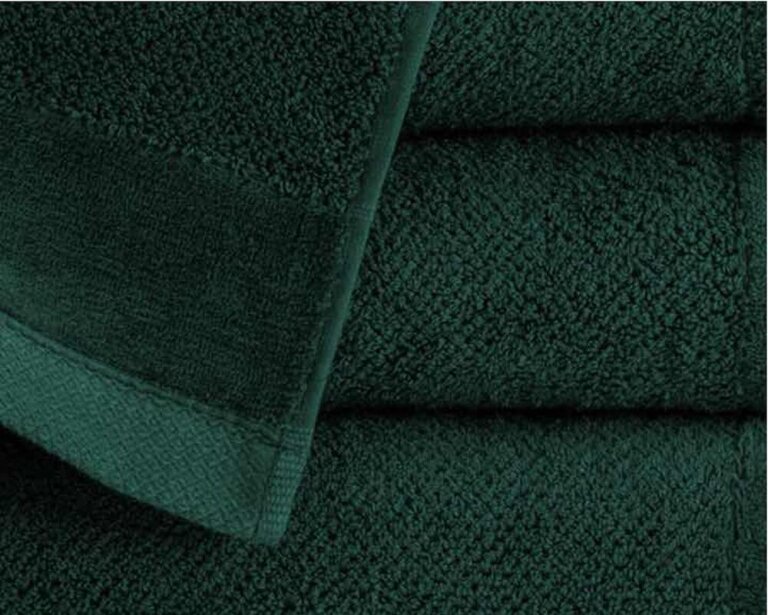 Zestaw 4x Ręczniki Bawełniane VITO 550 g/m2 – 2x 70x140 + 2x 50x90 | Hotelowe SPA Ciemny Zielony (2)