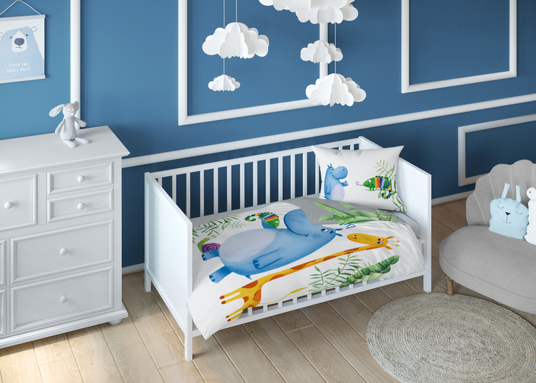 Pościel dla dzieci 100x135cm + 40x60 - PANELOWA, 100% BAWEŁNA wzór: 4579_A (1)