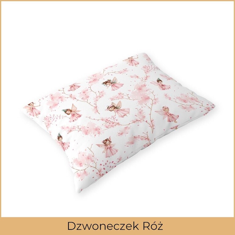 Poszewka 70x80 na poduszkę 100% bawełna wzór: Dzwoneczek Róż (2)