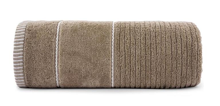 RĘCZNIK KĄPIELOWY 50X90 SPA HOTELOWY mały Bawełniany 470g/m2 CHŁONNY - TEO taupe (1)