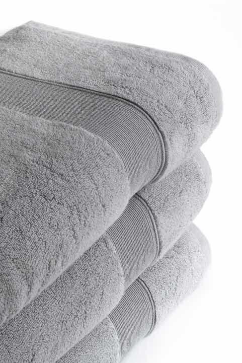RĘCZNIK KĄPIELOWY 50x90 SPA HOTELOWY mały Bawełniany 600g/m2 CHŁONNY - ROCCO Jasnoszary (3)