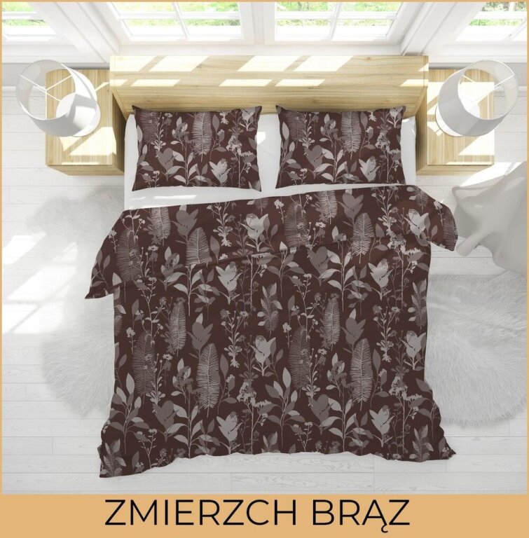 Pościel z Kory 160x200 + 2x70x80 Bawełniana Produkt Polski Bielawa - Zmierzch (3)