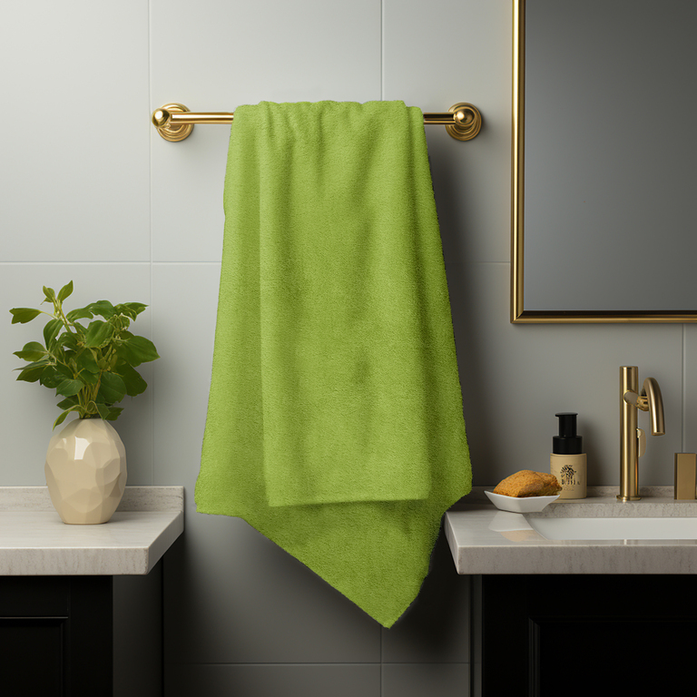 RĘCZNIK FROTTE 50x100 KĄPIELOWY BAWEŁNA 100% 500g/m2 CHŁONNY - Lime (4)