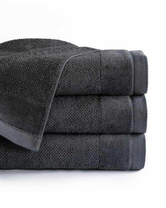 RĘCZNIK KĄPIELOWY 50x90 SPA HOTELOWY mały Bawełniany 550g/m2 CHŁONNY -  VITO grafitowy (2)