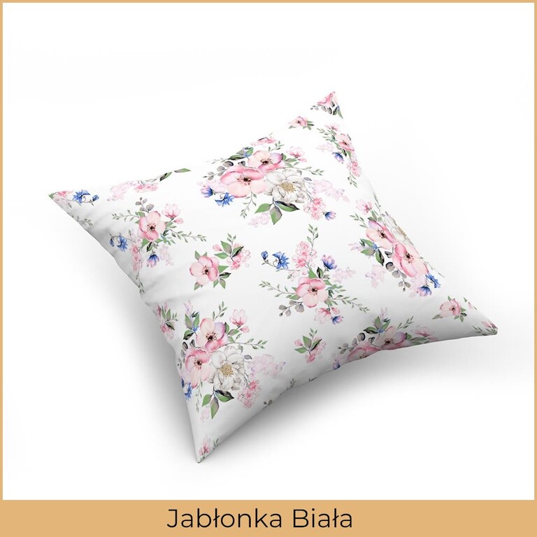 Poszewka na poduszkę jasiek 40x40cm 100% BAWEŁNA WZÓR: Jabłonka biała (2)