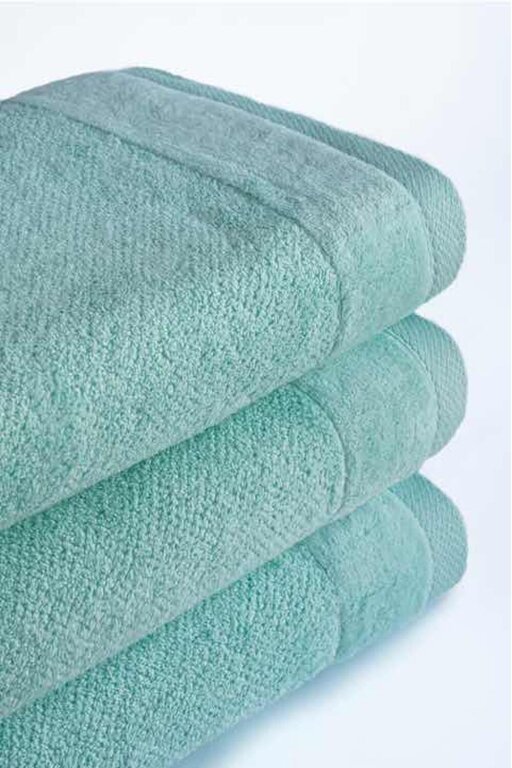 Zestaw 4x Ręczniki Bawełniane VITO 550 g/m2 – 2x 70x140 + 2x 50x90 | Hotelowe SPA Jasny Turkus/Aqua (3)