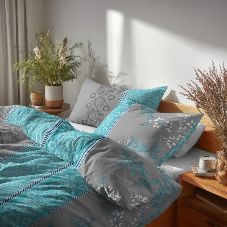 POŚCIEL Z KORY 160x200 + 2x70x80 Bawełna 100% Bielawa Produkt Polski - 1439  (4)