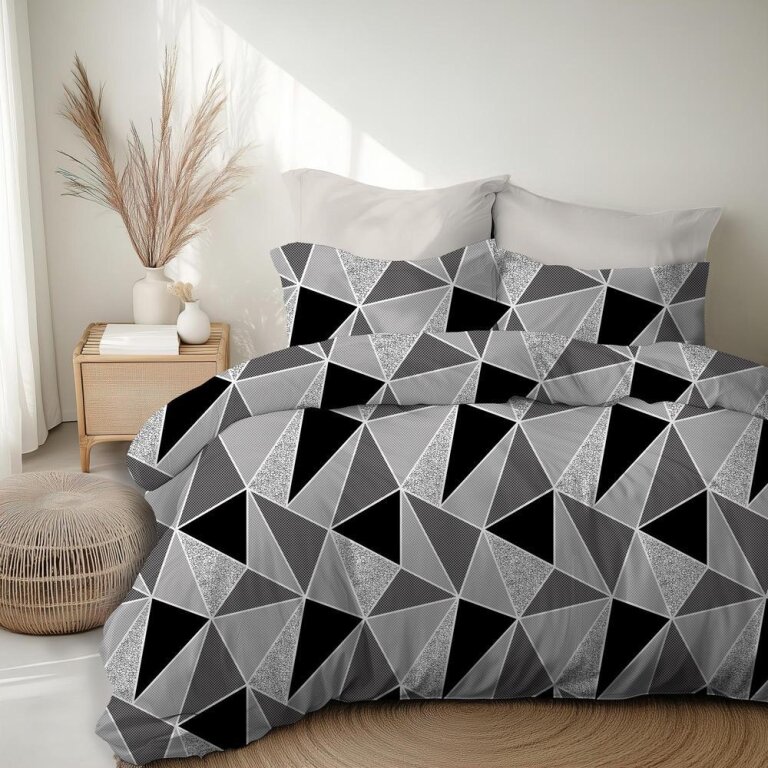 POŚCIEL Z KORY 160x200 + POSZEWKA 70x80 GRUBA POLSKA BAWEŁNA - 1262 (3)