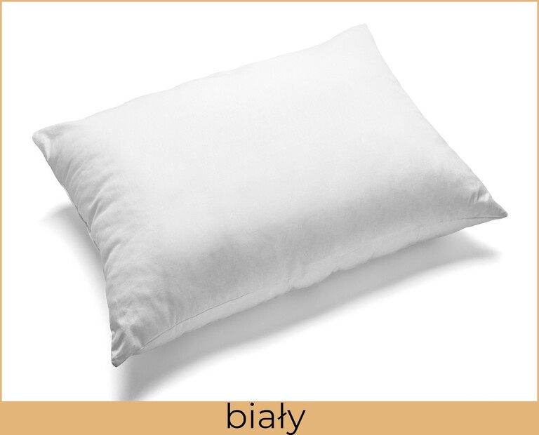 Poszewka na poduszkę 40x60cm BAWEŁNA 100% CERTYFIKAT - Biały (2)