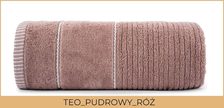 RĘCZNIK KĄPIELOWY 100x150 SPA HOTELOWY Bawełniany 470g/m2 CHŁONNY - TEO pudrowy róż (2)