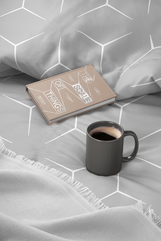 POŚCIEL Z KORY 200x220 + 2 poszewki PREMIUM 100% bawełna polska : Milano szare (5)