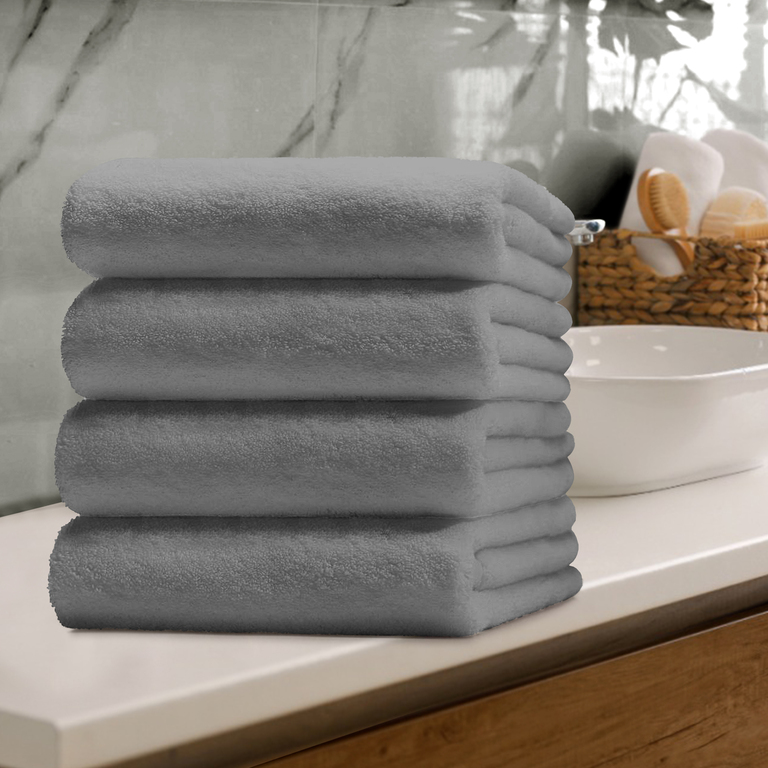 RĘCZNIK FROTTE 50x100 KĄPIELOWY BAWEŁNA 100% 500g/m2 CHŁONNY - Steel (5)