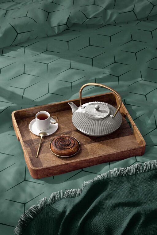 Pościel z Kory 160x200 + 1x70x80 KOMPLET PREMIUM : Milano Oliwka (17)