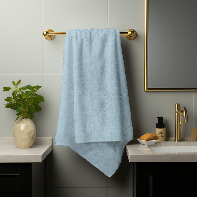 RĘCZNIK FROTTE 50x100 KĄPIELOWY BAWEŁNA 100% 500g/m2 CHŁONNY - Arra blue (4)