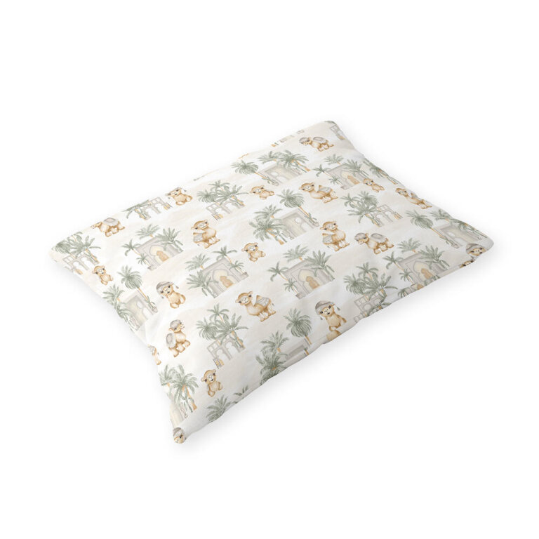 Poszewka na poduszkę 40x60cm BAWEŁNA 100% CERTYFIKAT - Pustynia Zieleń (1)