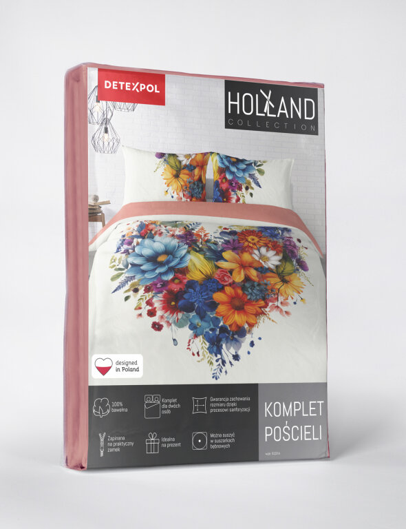 Pościel Bawełniana małżeńska 160x200 + 2x70x80 Holland 100% bawełna 5120_A (4)