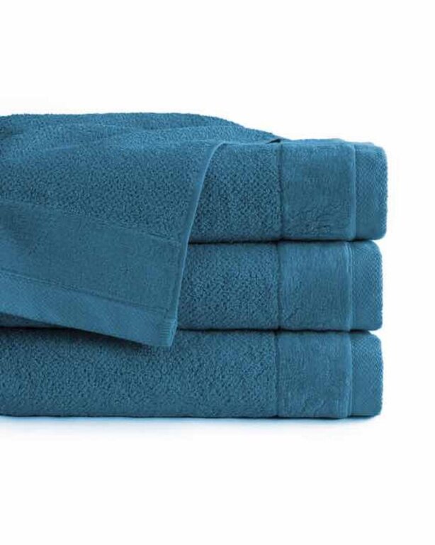 RĘCZNIK KĄPIELOWY 100x150 SPA HOTELOWY Bawełniany 550g/m2 CHŁONNY - VITO Niebieski/Blue (2)
