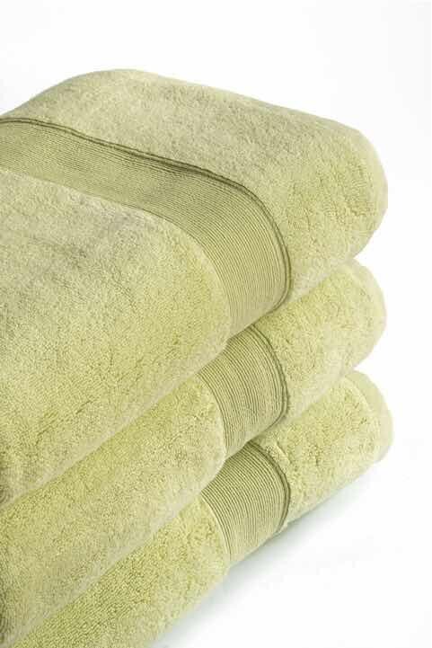 RĘCZNIK KĄPIELOWY 50x90 SPA HOTELOWY mały Bawełniany 600g/m2 CHŁONNY - ROCCO Jasnozielony (3)
