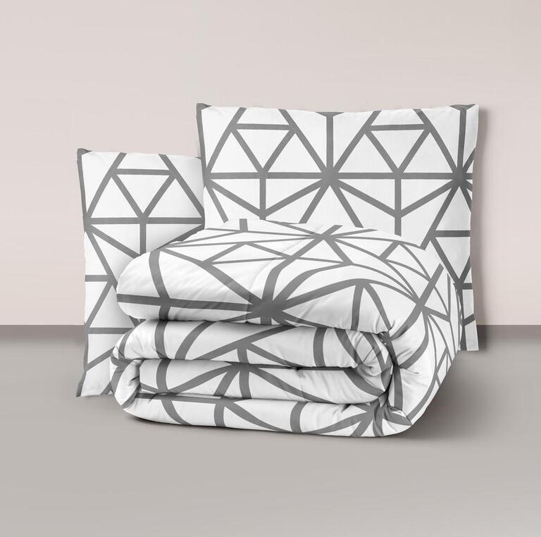 Pościel z Kory 220x200 + 2 poszewki PREMIUM 100% bawełna polska : KORA 377 (1)