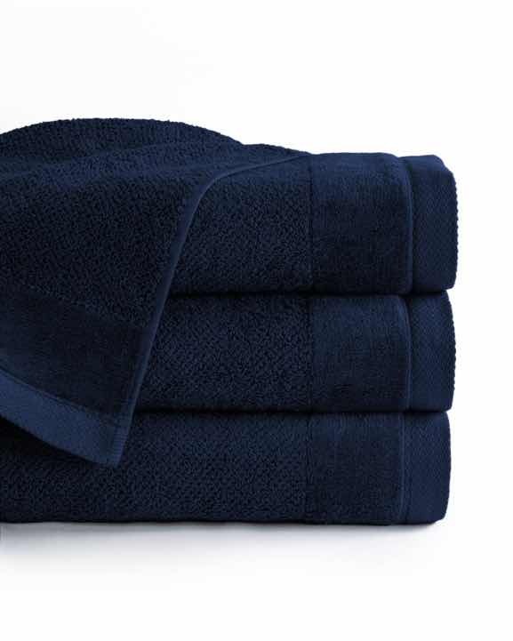 RĘCZNIK KĄPIELOWY 70x140 SPA HOTELOWY Duży Bawełniany 550g/m2 CHŁONNY - VITO granat (2)