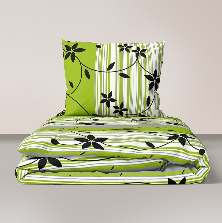 Pościel z Kory 140x200 + poszewka 70x80 POLSKI PRODUCENT - Pnącze zielone (1)