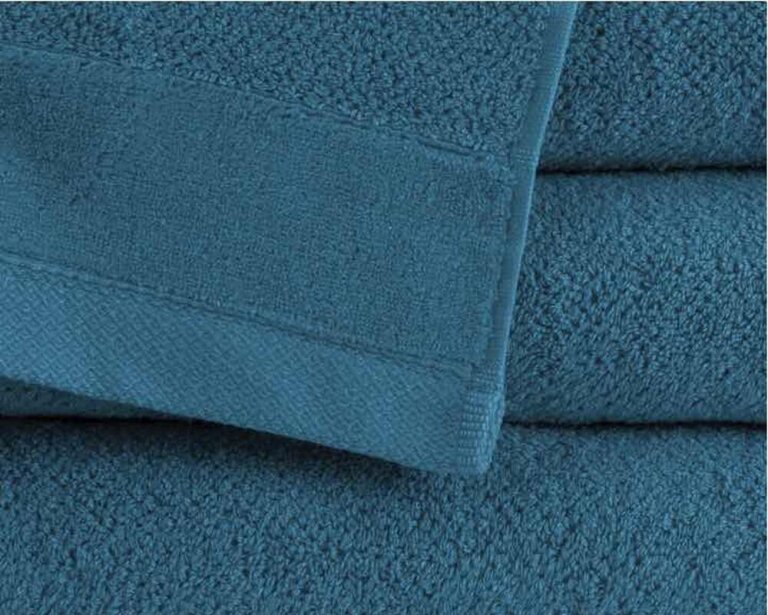 RĘCZNIK KĄPIELOWY 100x150 SPA HOTELOWY Bawełniany 550g/m2 CHŁONNY - VITO Niebieski/Blue (3)