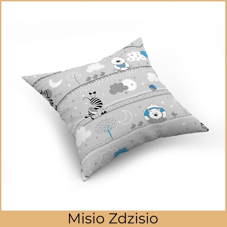 Poszewka na poduszkę, jasiek 40x40cm 100% BAWEŁNA, Misio Zdzisio (2)