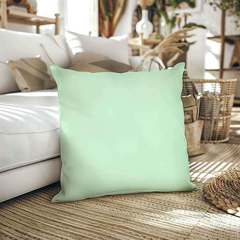 Poszewka na poduszkę 100% bawełna 40x40cm, jasiek, certyfikat- Seledyn (1)