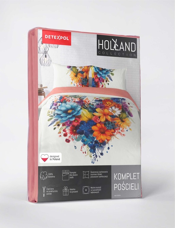  Pościel Bawełniana Małżeńska 200x220 + 2x70x80 Holland 100% bawełna 5120_A (3)