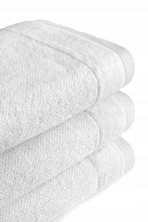Zestaw 4x Ręczniki Bawełniane VITO 550 g/m2 – 2x 70x140 + 2x 50x90 | Hotelowe SPA Biały (7)