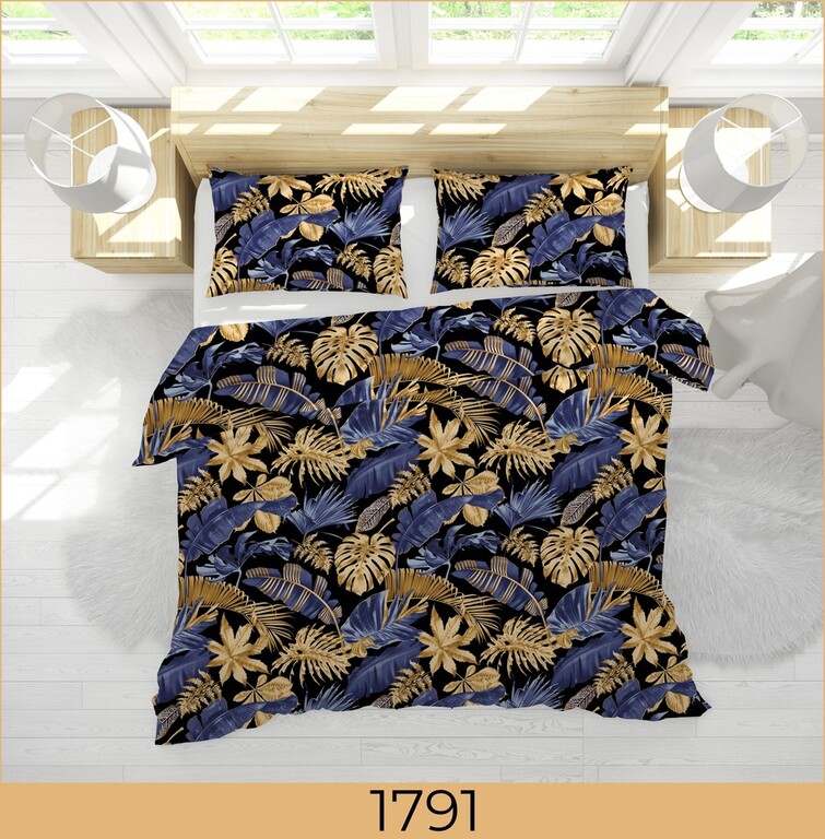 Komplet pościeli bawełnianej 220x200 cm - 100% bawełna, Produkt Polski 1791 (3)