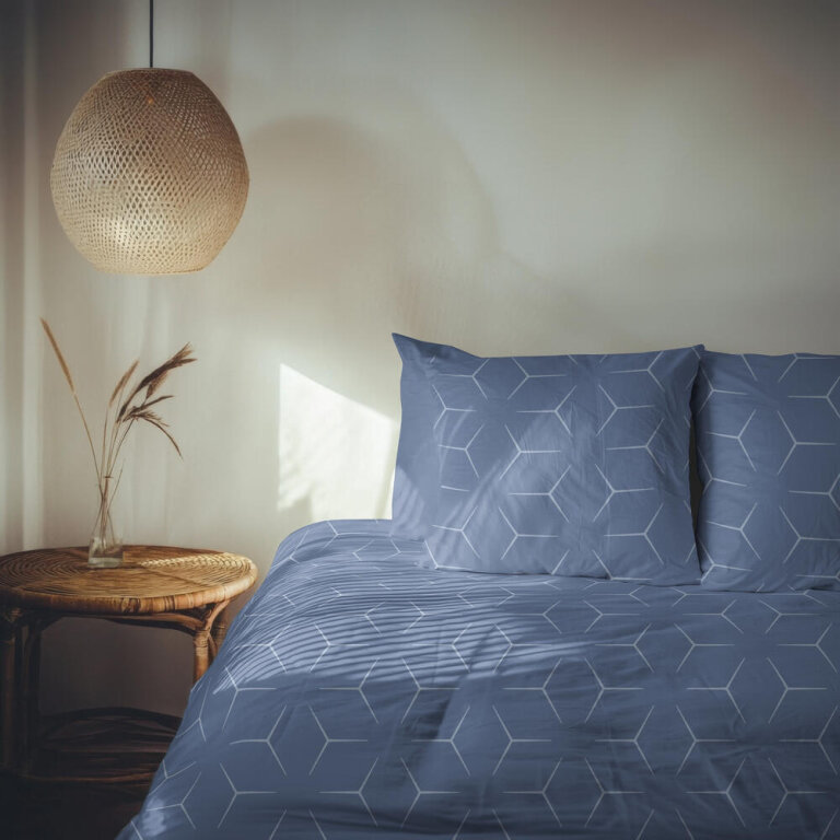 Pościel z Kory 140x200 + 1x70x80 Bawełna 100% Bielawa Produkt Polski MILANO Jeans (11)