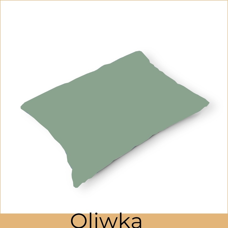 Poszewka 70x80cm na poduszkę 100% bawełna - Oliwka (5)
