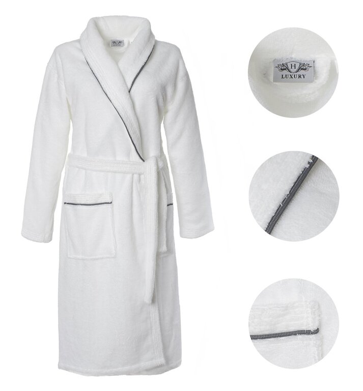 SZLAFROK HOTELOWY SPA BIAŁY GRUBY PUSZYSTY L/XL (2)