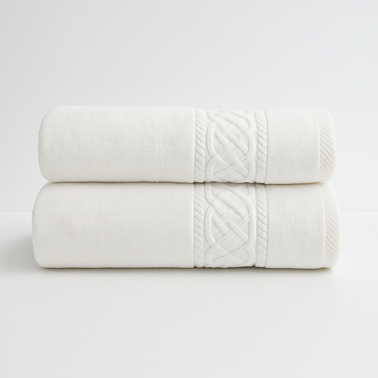 RĘCZNIK KĄPIELOWY 70x140 SPA HOTELOWY Duży Bawełniany 500g/m2 CHŁONNY - SYDNEY Biały  (3)
