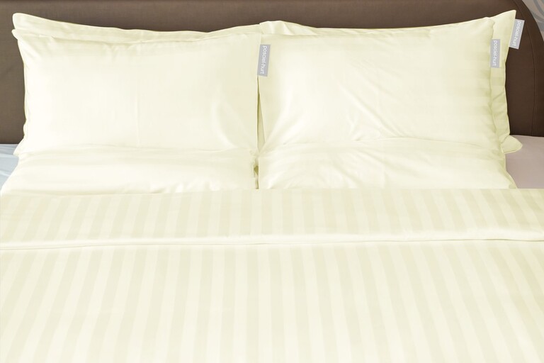 POŚCIEL HOTELOWA 200x220cm + 2x70x80cm suwak ADAMASZEK Cream (2)