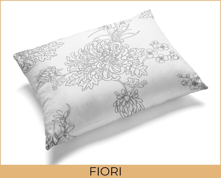 Poszewka na poduszkę 70x80cm Hotelowa - FIORI 100% MIKROFIBRA wytrzymała (2)