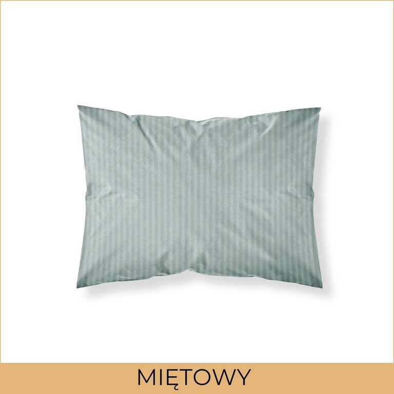Poszewka na poduszkę 70x80 Hotelowa Adamaszek MIĘTOWY (2)
